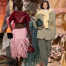 bag trends on the spring 2026 runways of prada, bottega, loewe, tory burch, balmain, and ulla johnson