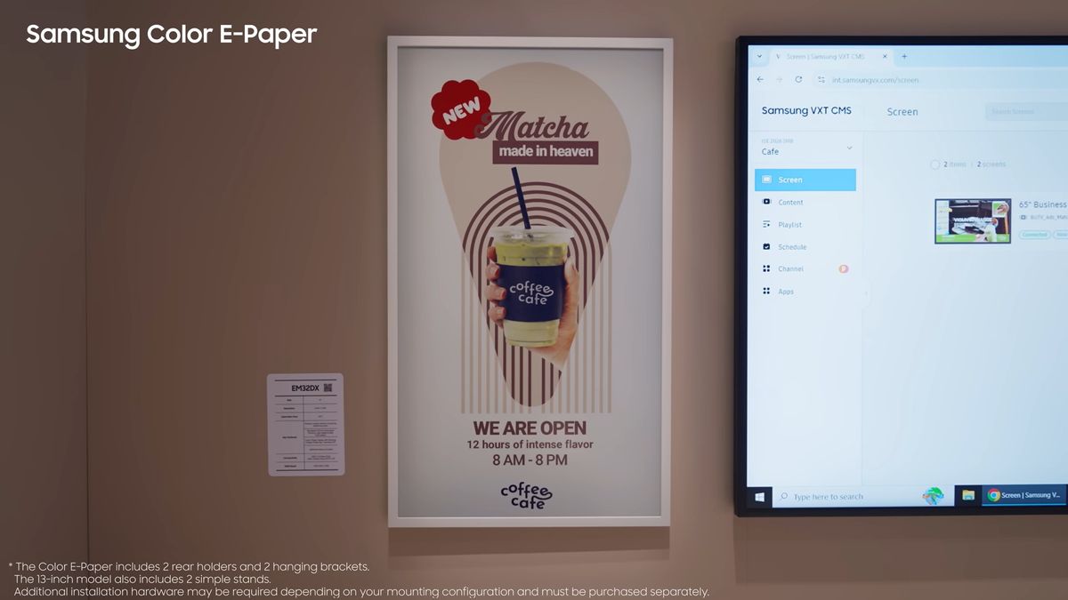 Samsung Color E-Paper EMDX 32"