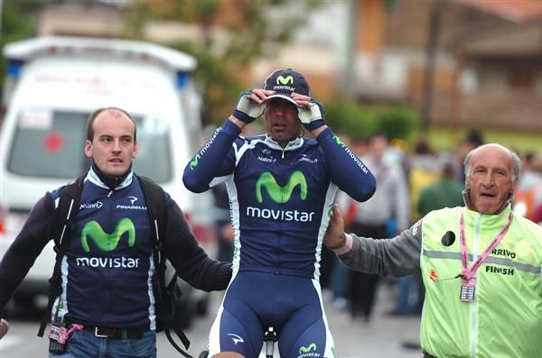 Ventoso delighted his teammates by winning stage 9
