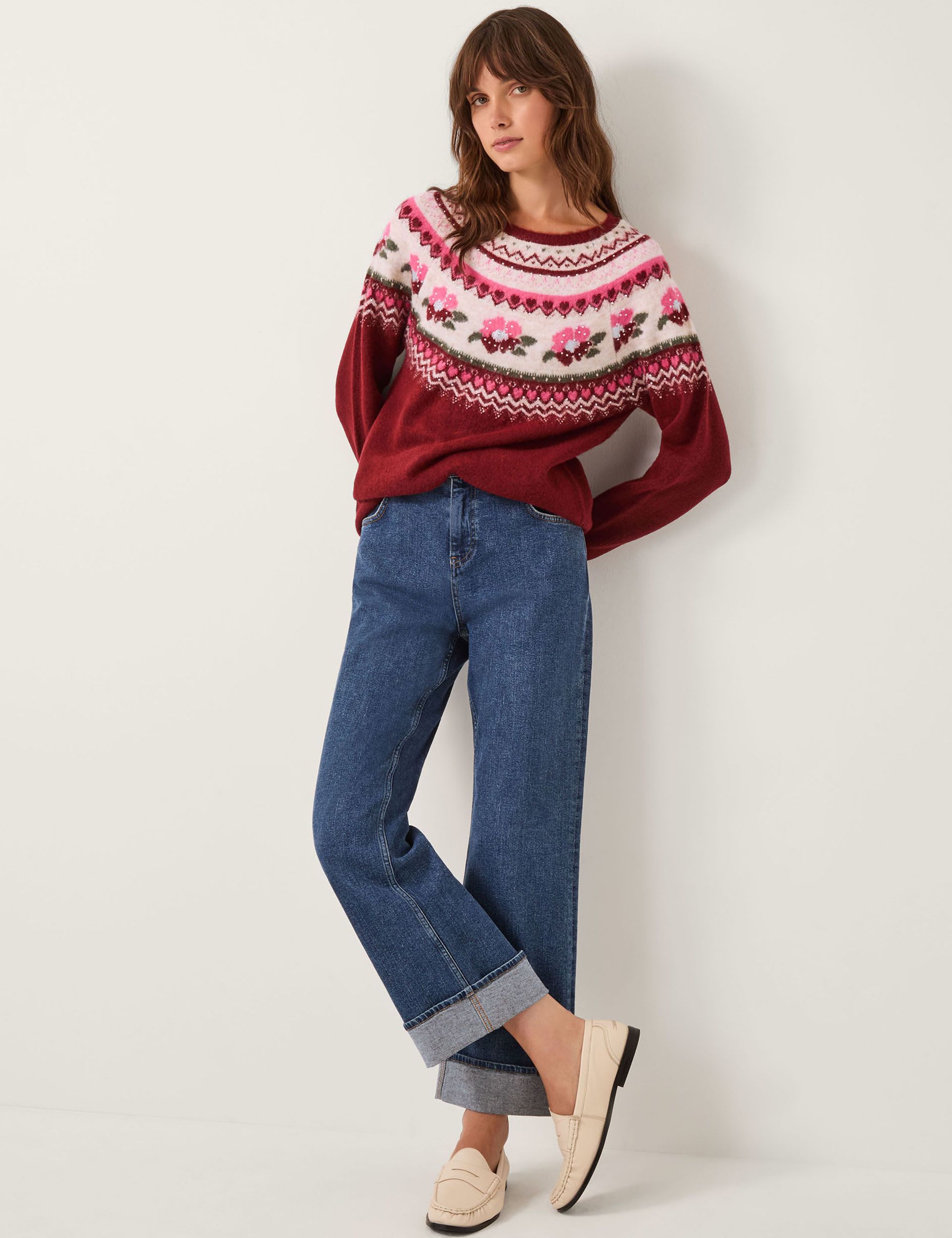 Embellished Fair Isle Jumper
