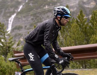 Dario Cataldo escapes on stage sixteen of the 2014 Giro d'Italia