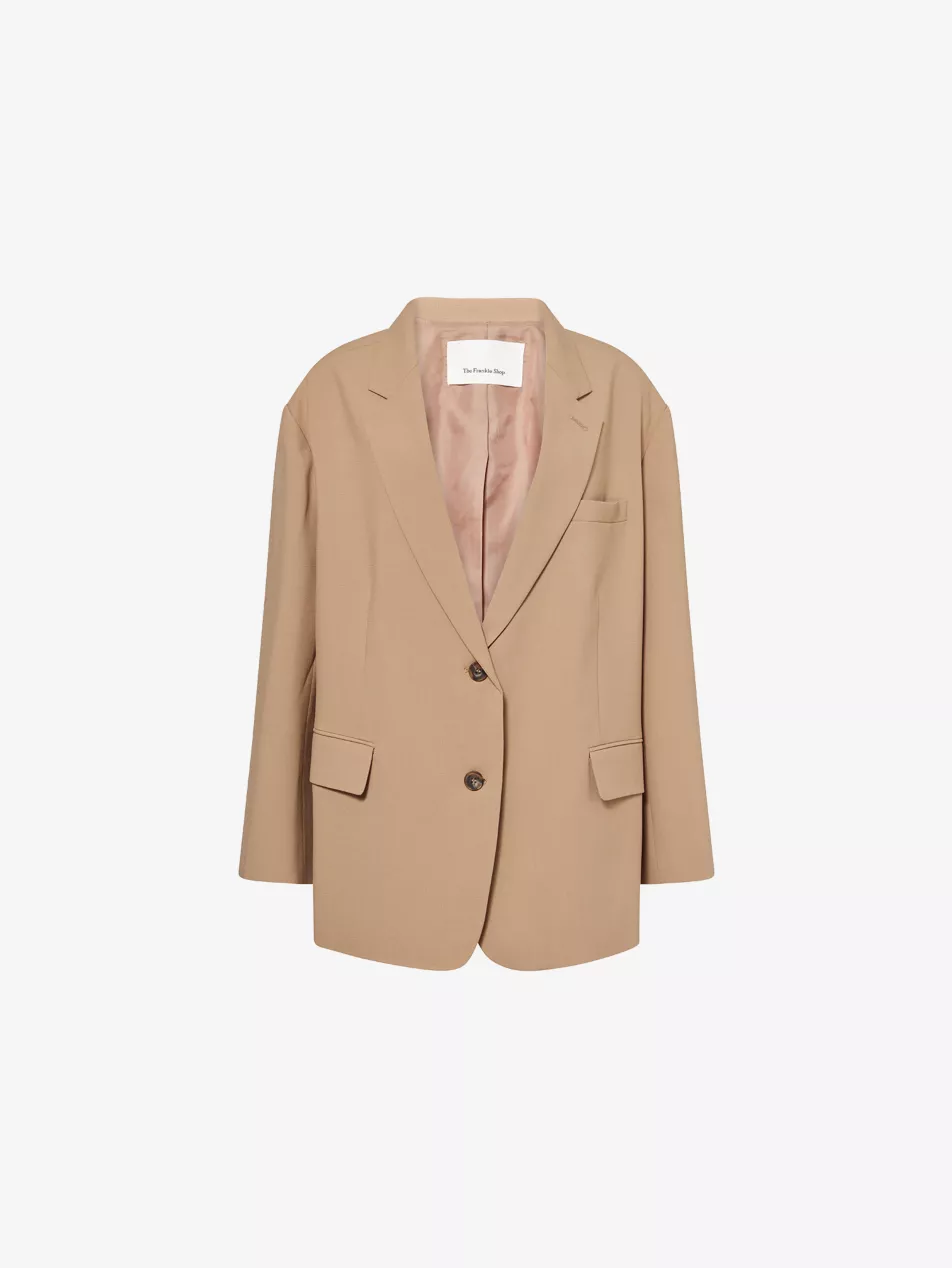 Bea Single-Breasted Stretch-Woven Blazer