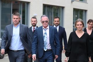 Paul Gascoigne arrives at Teesside Crown Court