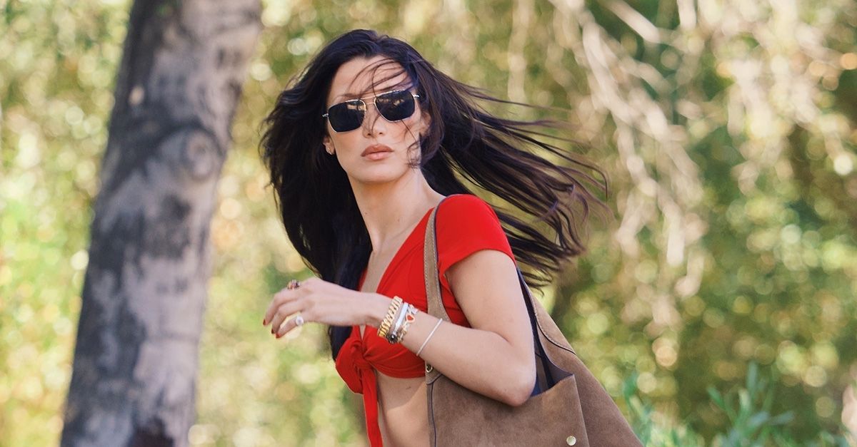 Bella Hadid just wore the boldest bag color trend for fall 2024