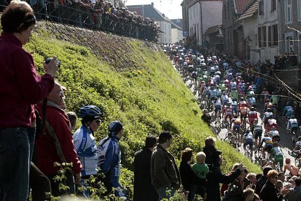 Spectators watched from wherever they could find a spot.