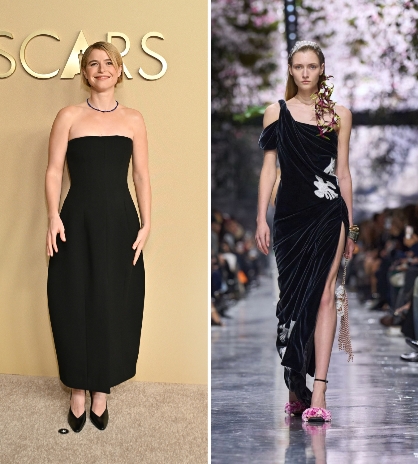 Jessie Buckley Oscar nominee luncheon and Dior haute couture 26 runway