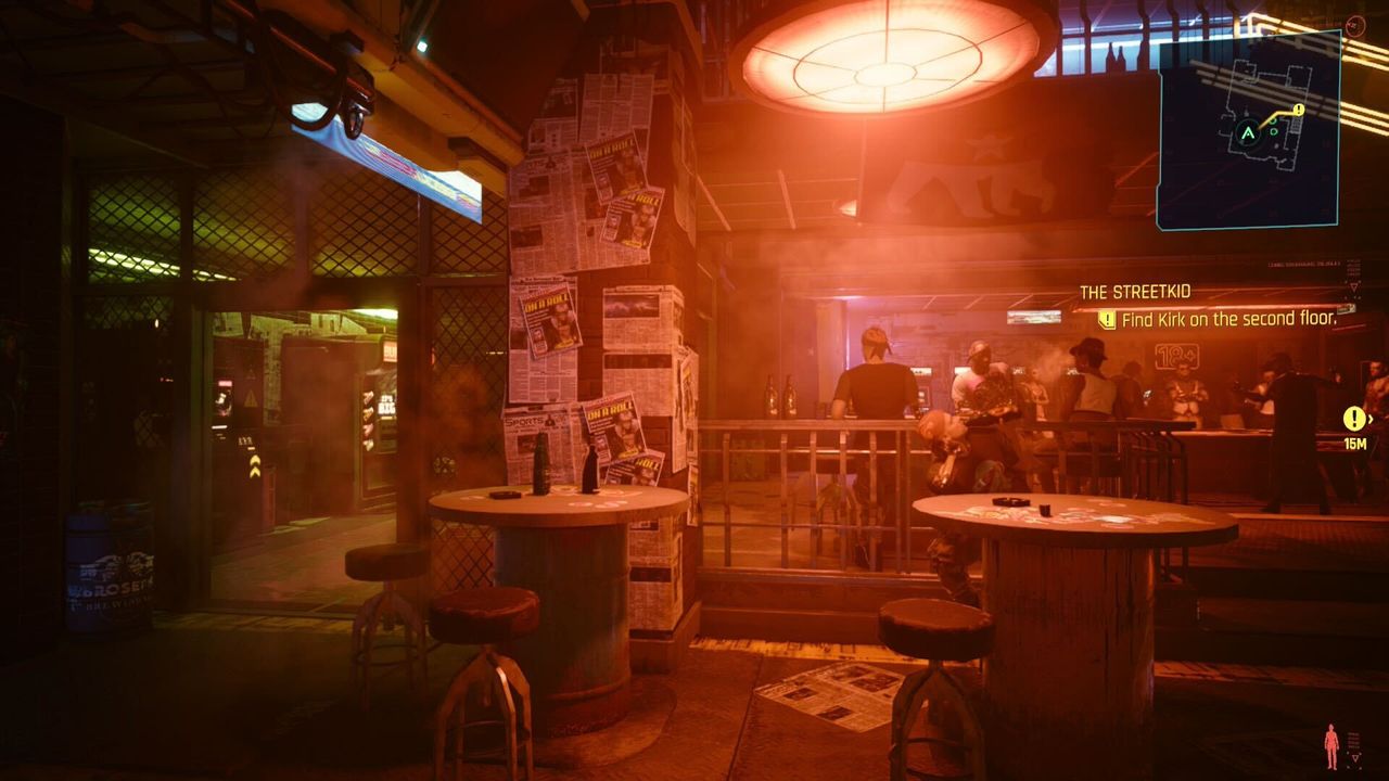 Screenshot from Cyberpunk 2077 running on Nintendo Switch 2