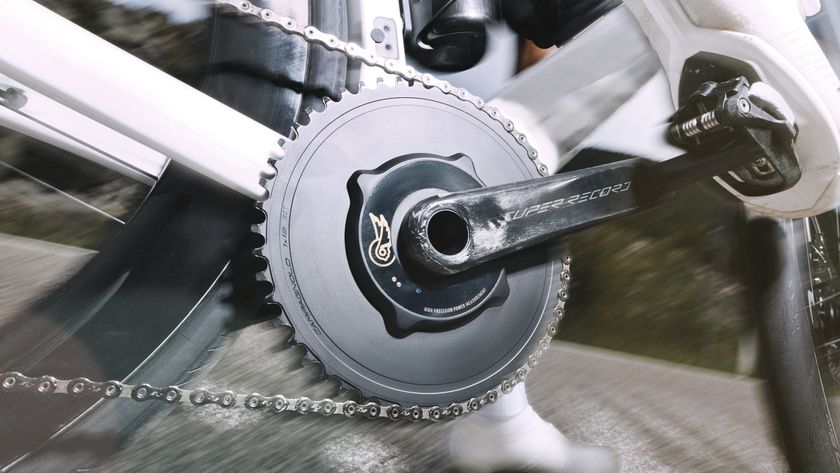 A Campagnolo Record aero chainset 