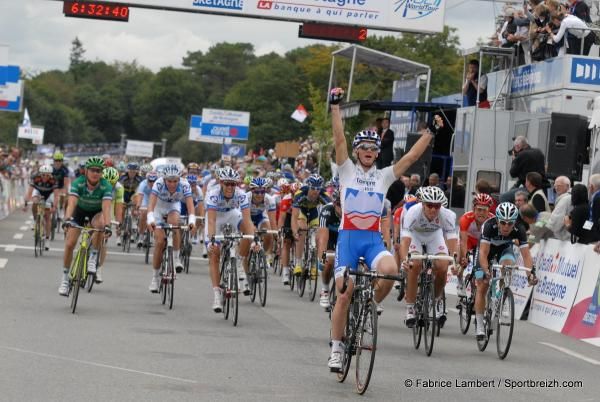 A victorious Grega Bole (Lampre - ISD)