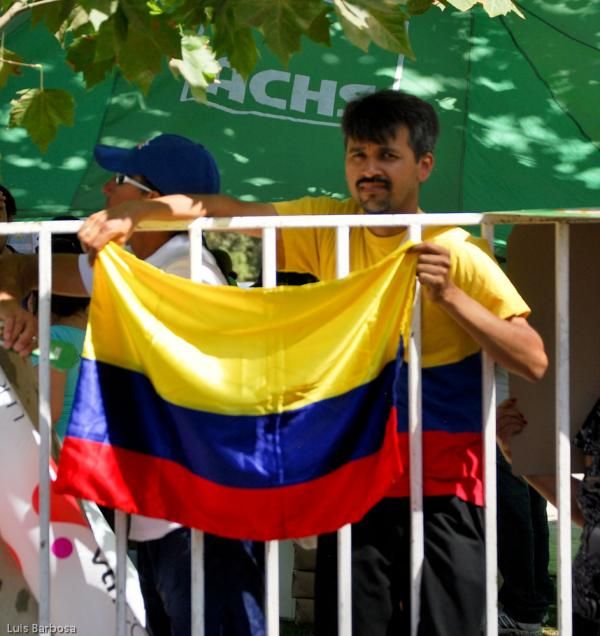A Colombian fan