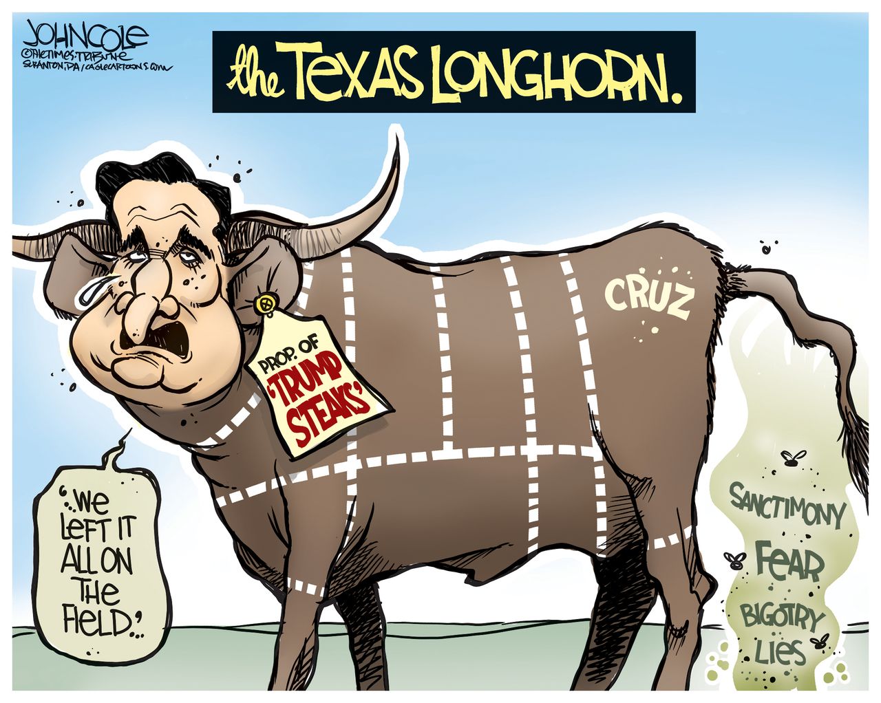 Political Cartoon U.S. Cruz Campaign