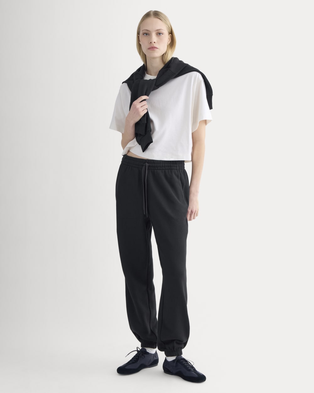 Lightweight Terry Jogger | Black - Xxs