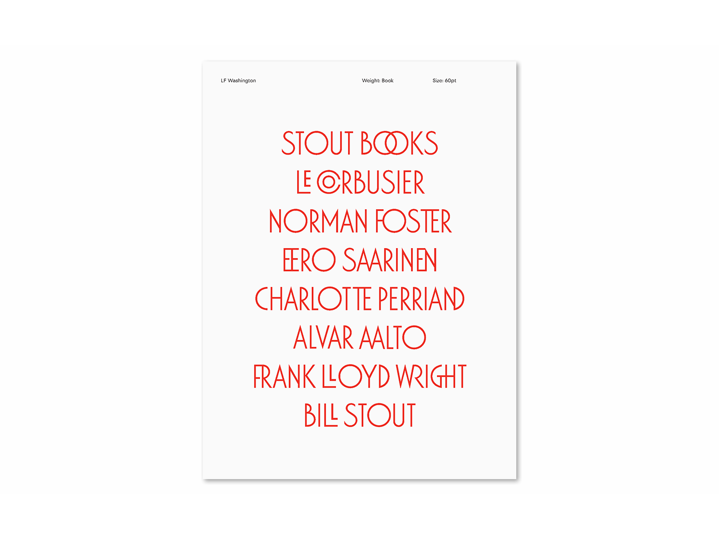 The font includes a set of custom ligatures