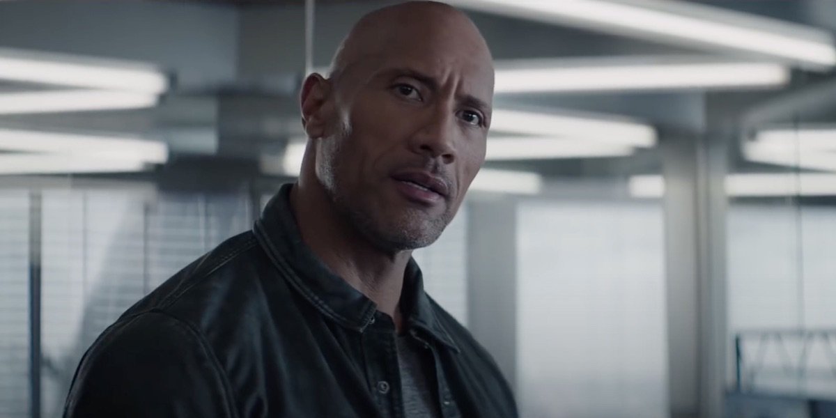 Dwayne Johnson in Hobbs and Shaw