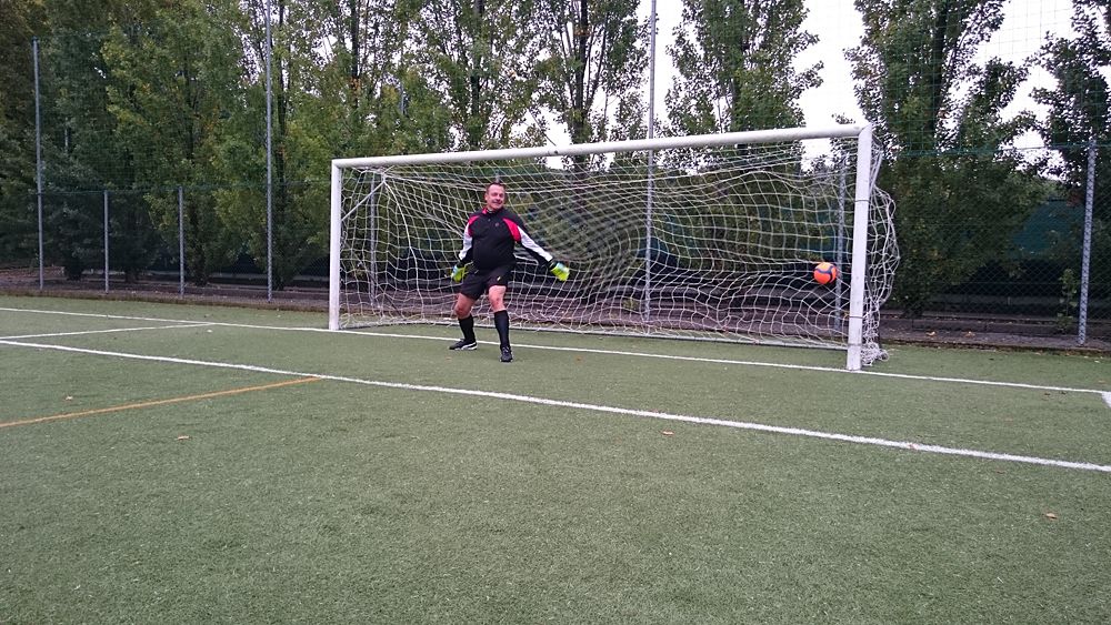 Katusha host their annual team-staff soccer match in Peschiera del Garda, Italy