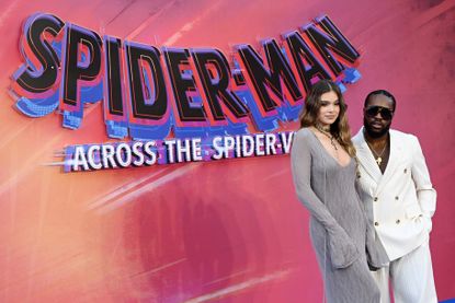 Hailee Steinfeld and Shameik Moore at the premiere of "Spider-Man: Across The Spider-Verse"