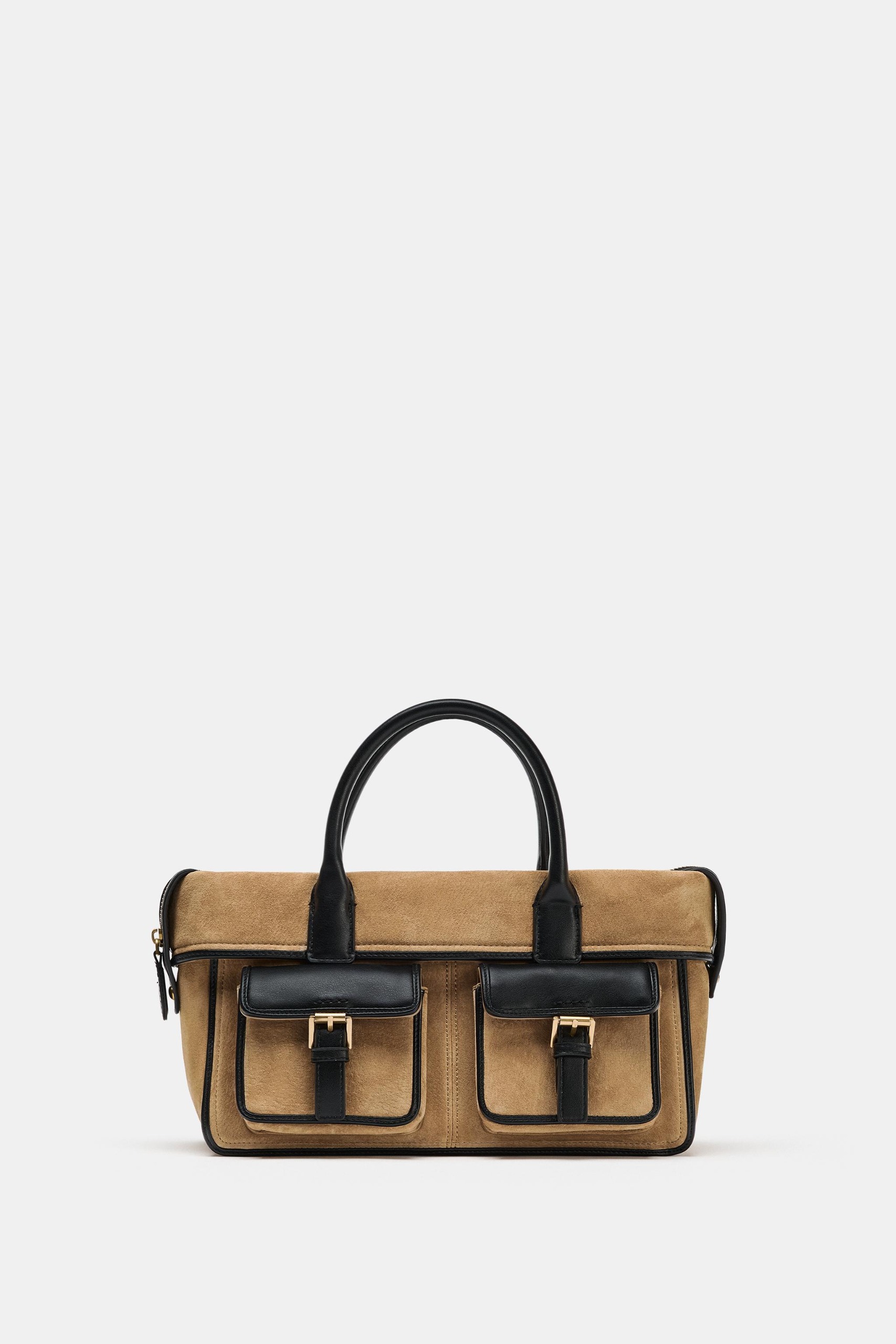 Leather City Handbag - Sand/brown - One Size Only