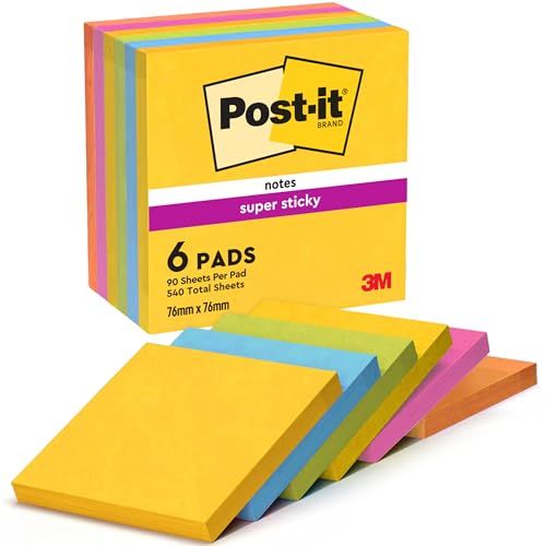 6-pack Super Sticky Notes