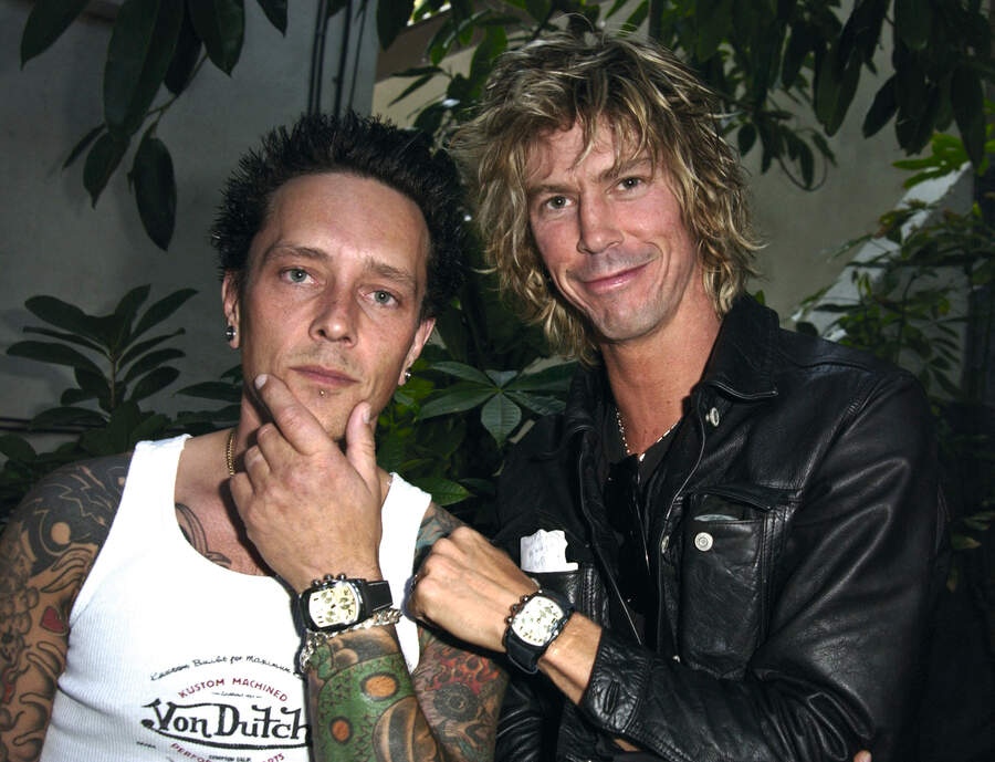 Billy Morrison and Duff McKagan during The Cabana Oscars Beauty Buffet with Allure Magazine - Day 1 at Chateau Marmont in West Hollywood, California, United States