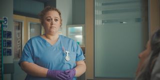 Robyn Miller looks shocked in this week's Casualty. 