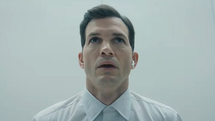 The Corporation in elevator wearing white shirt in The Beauty Season 1