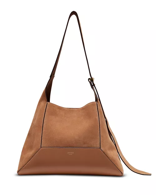 Diamond Suede Hobo Bag