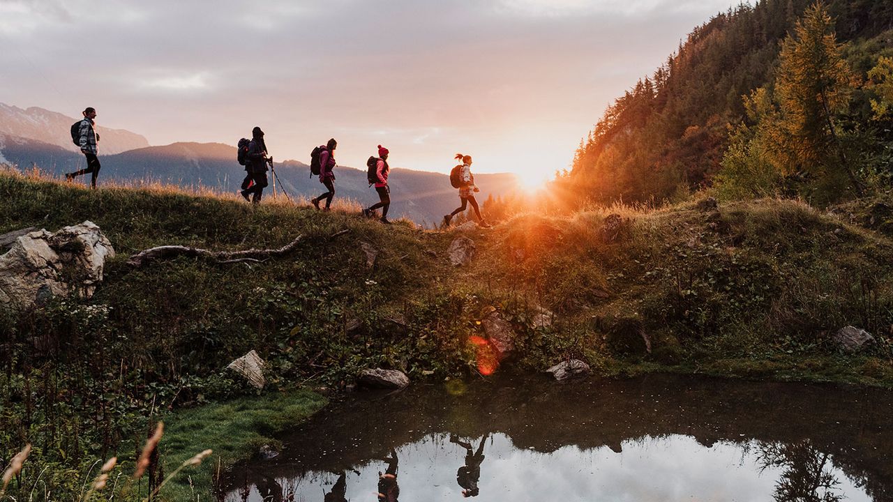 Marie Cheng as part of Jack Wolfskin Wolftrail hike team