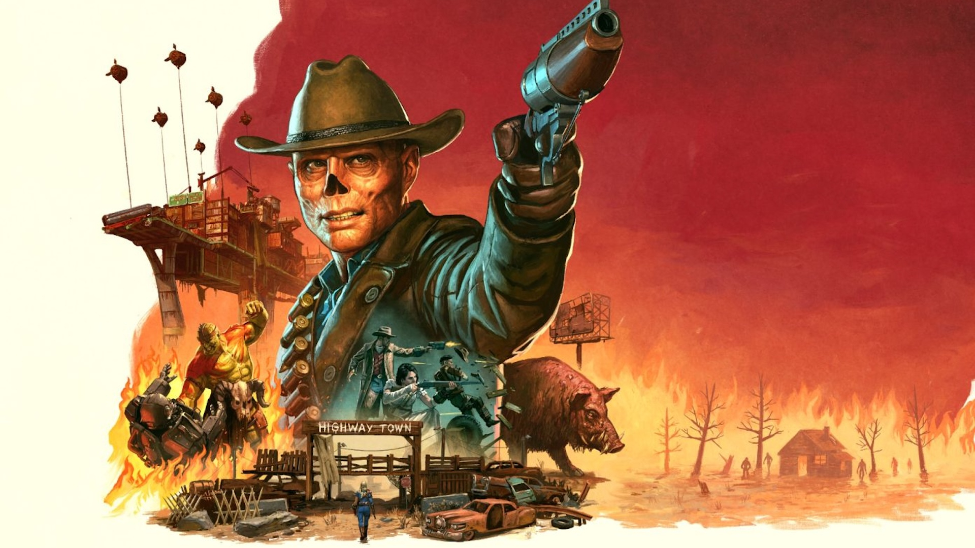 Poster for the new Fallout 76 expansion featuring Walton Goggins 