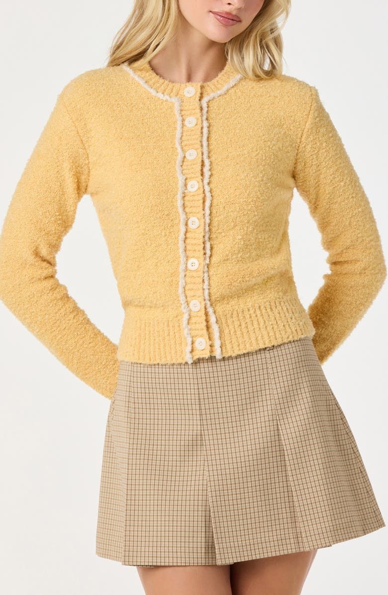 Contrast Stitch Cardigan