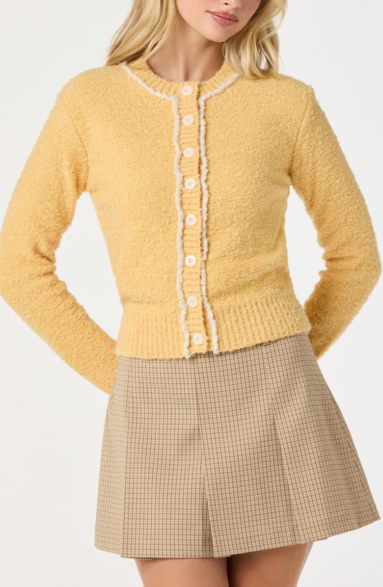 Contrast Stitch Cardigan