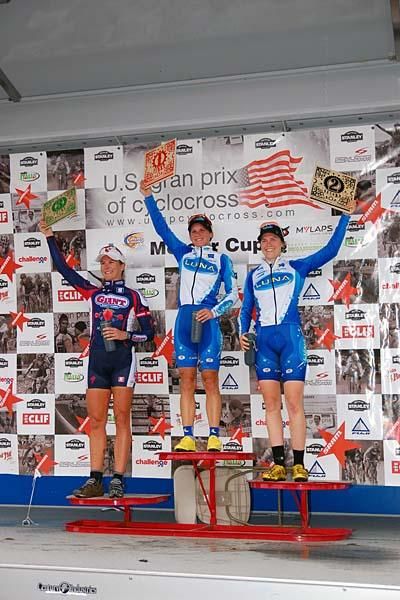 Elite women's podium.