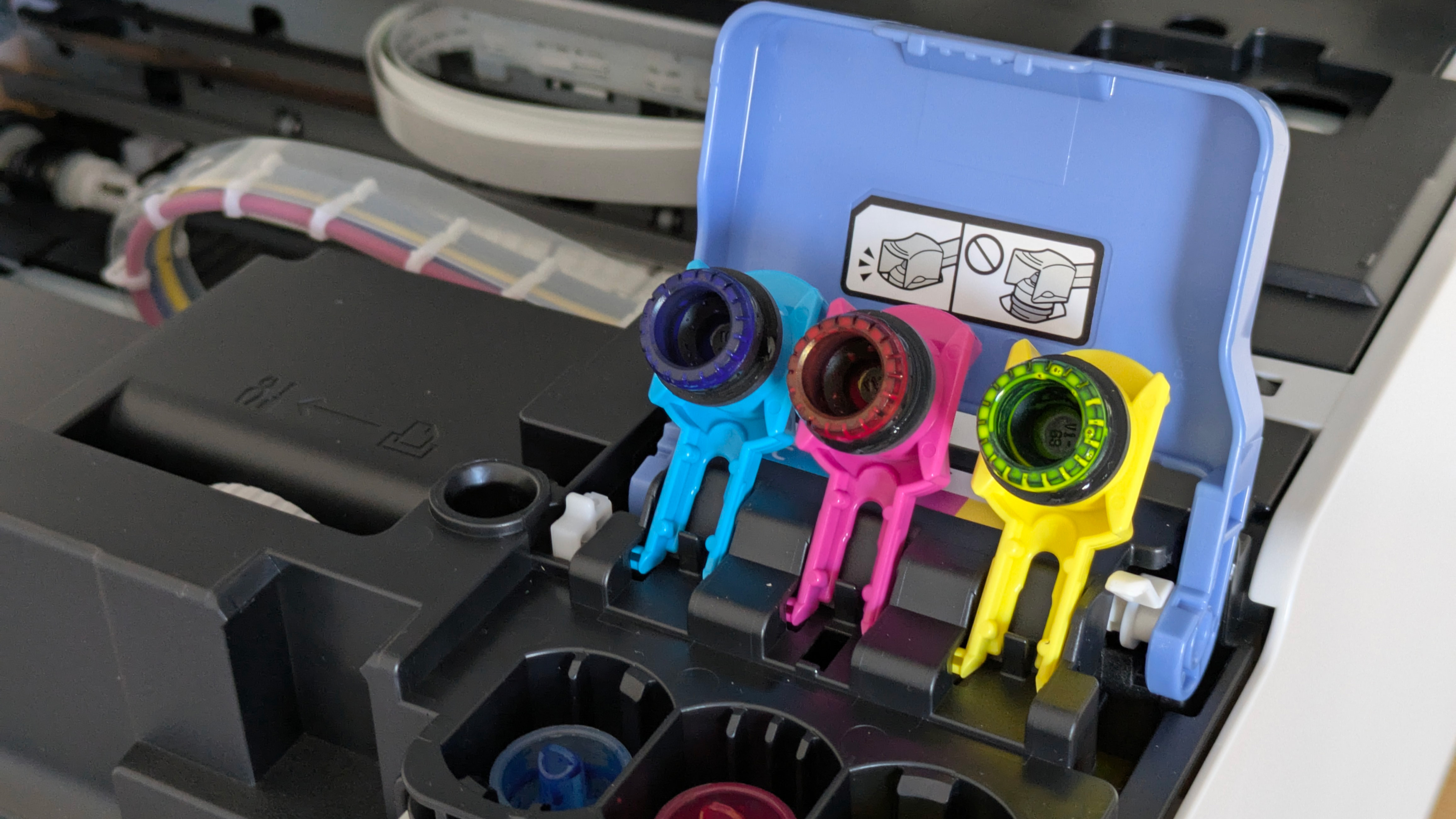 The ink tray on the Canon MAXIFY GX7150