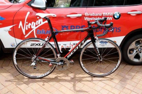 The Pegasus Sports team will be riding Scott's new F01 aero road bike in 2011.