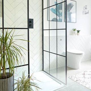 bathroom with walk in shower