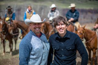 Simon with cattle rancher Rich Roth