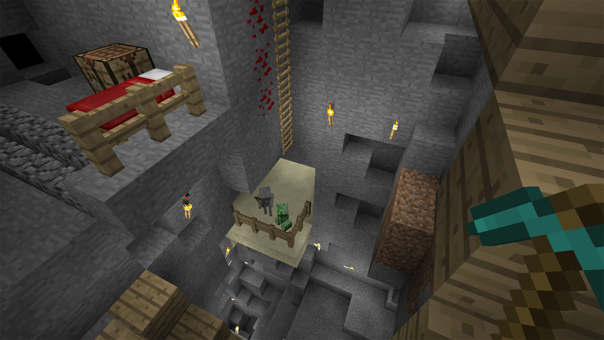 A Minecraft mine.