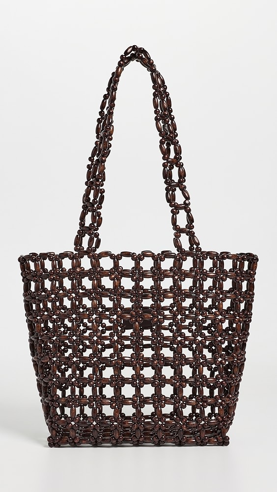 Beaded Tote - Stained Bead Multi