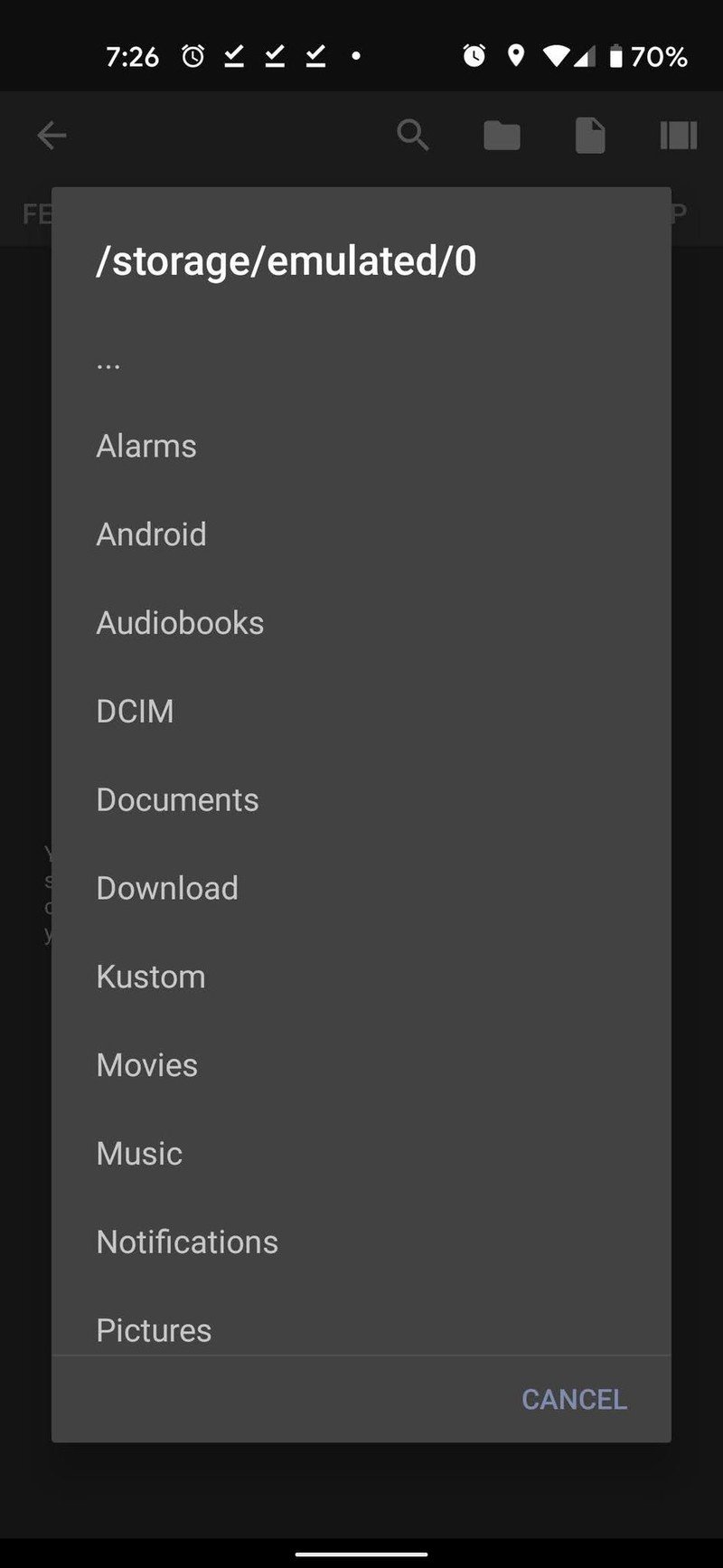 Loading a KWGT Preset From Downloads