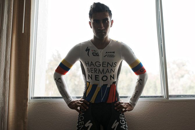 Jhonatan Narvaez is Ecuador's Under 23 national time trial champion.