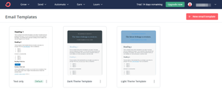 ConvertKit: email templates