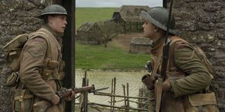 The epic barn scene in 1917 with George Mackay
