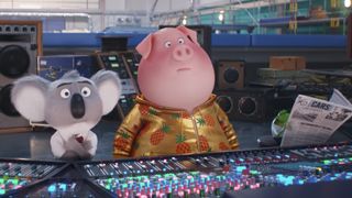 Buster Moon and Gunter in Sing 2, one of the Best family movies on Netflix