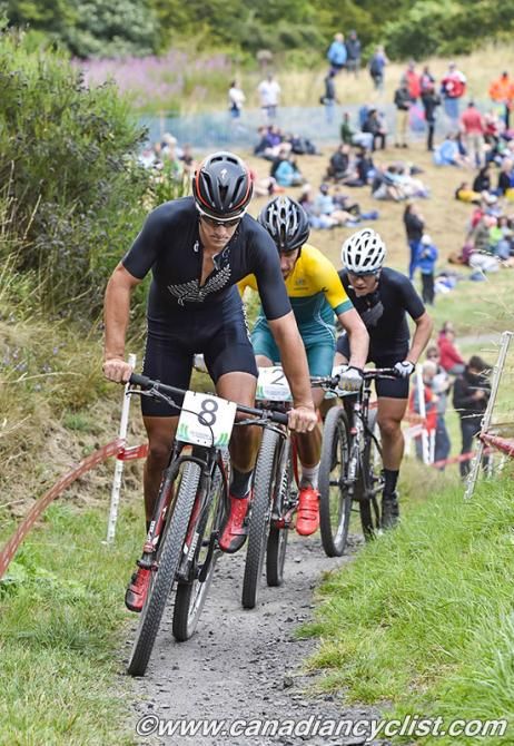 Sam Gaze (New Zealand) at the front