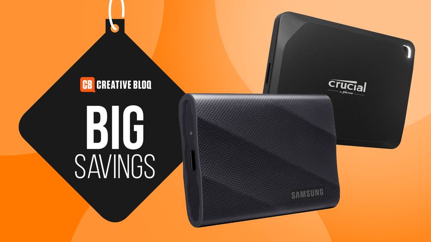 Post-Christmas portable SSD deals on an orange background