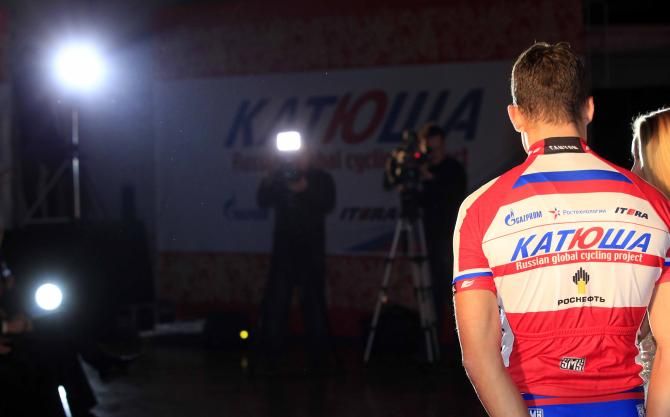 Lights, camera, action for Katusha.