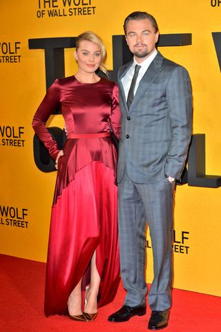 Margot Robbie And Leonardo DiCaprio At The Wolf Of Wall Street Premiere.jpg