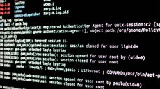 Code appearing on a screen while running pentesting processes to analyse a server