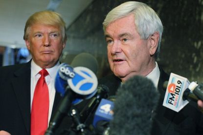 Donald Trump and Newt Gingrich.