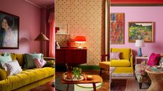 Three colorful rooms with whimsical-inspired decor