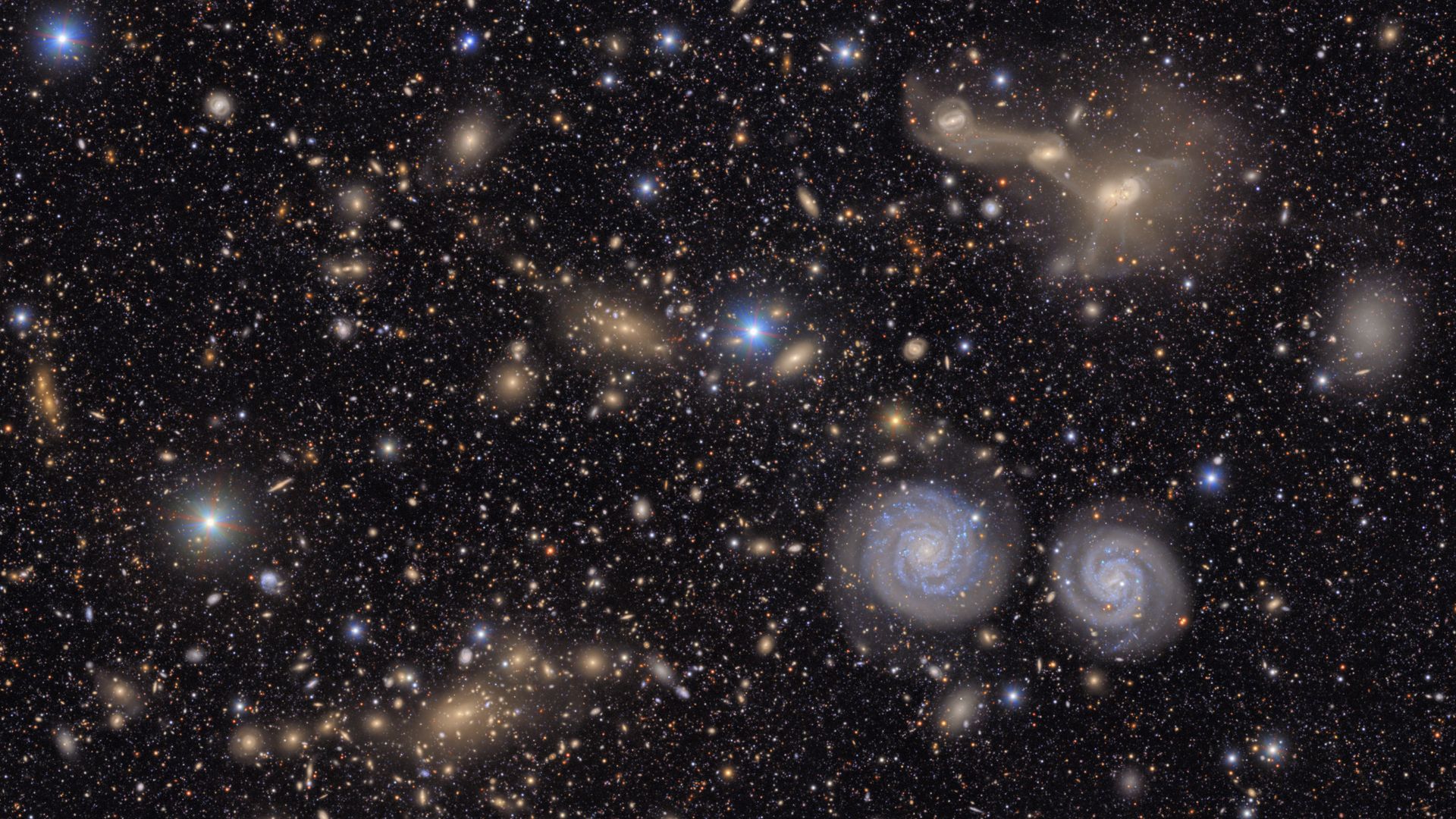 
                                More than 2,000 galaxies shine in the Virgo cluster, captured from a powerful new telescope in Chile
                            